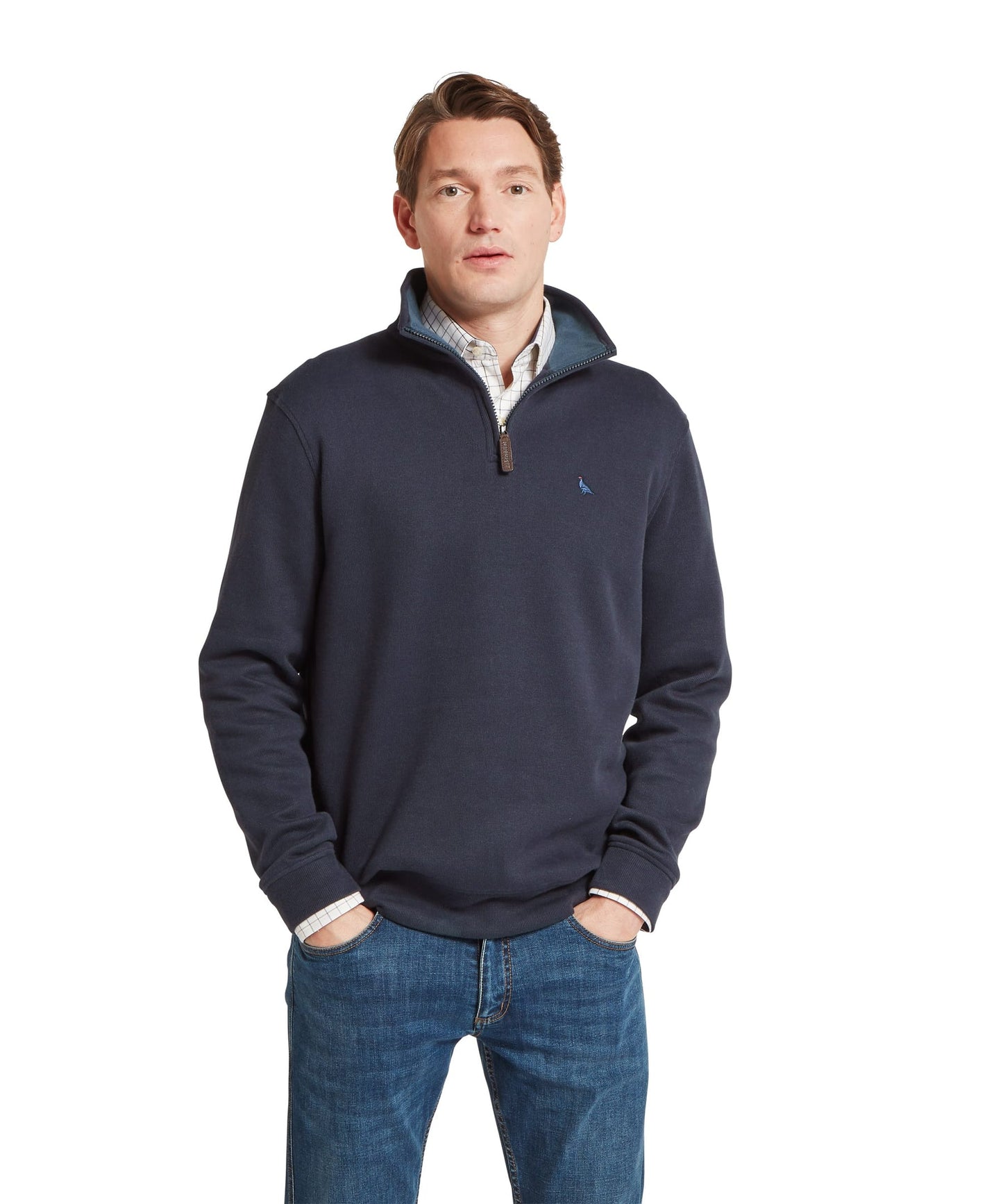 Kingsand Quarter Zip Jumper True Navy