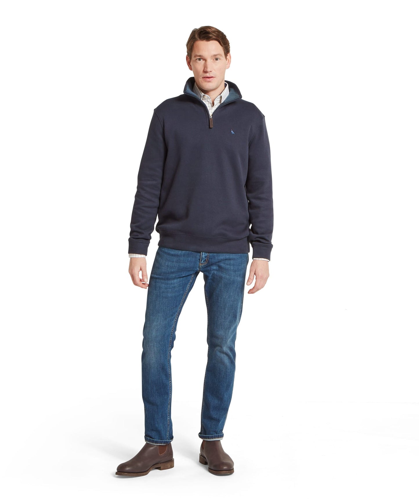 Kingsand Quarter Zip Jumper True Navy
