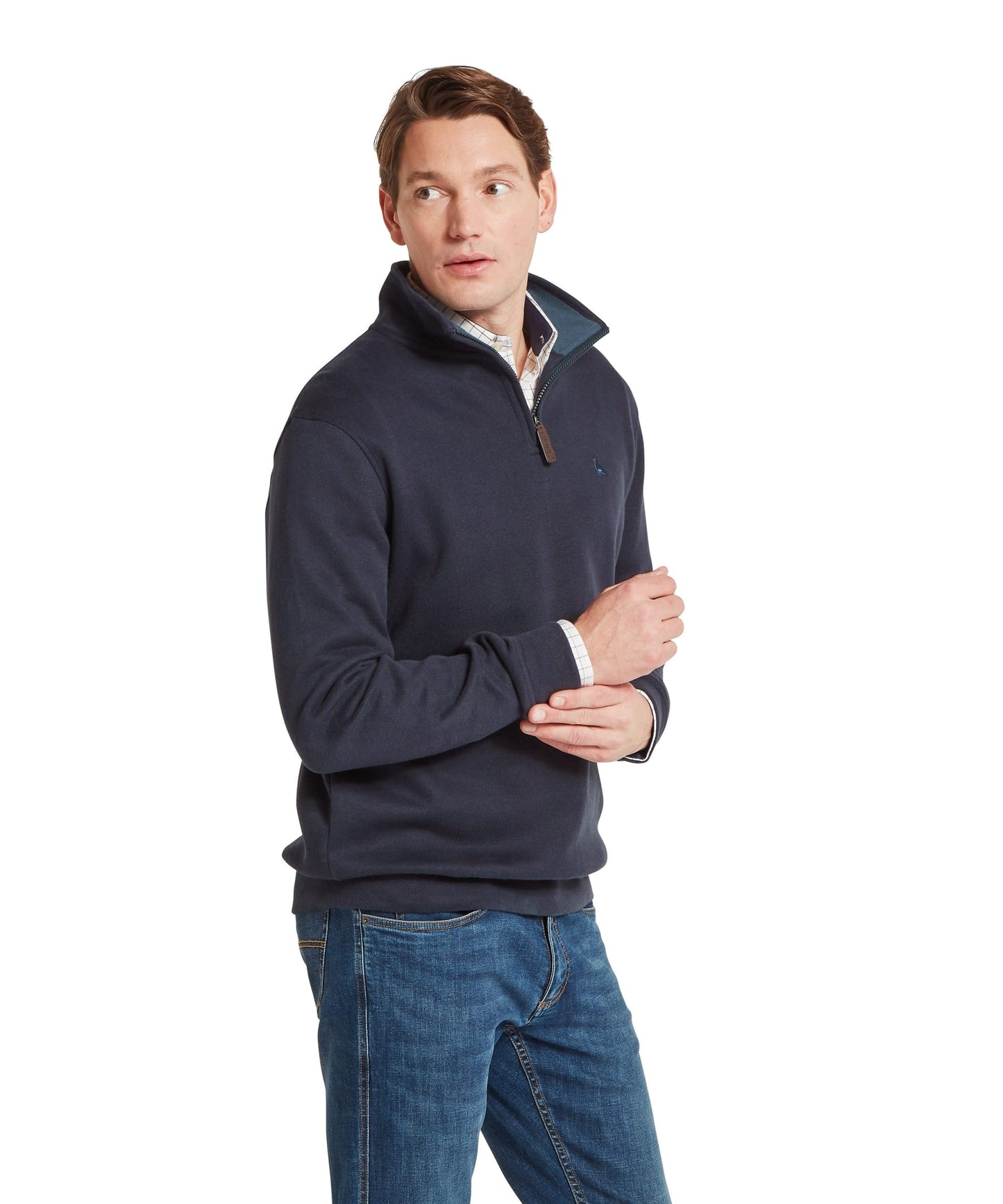Kingsand Quarter Zip Jumper True Navy