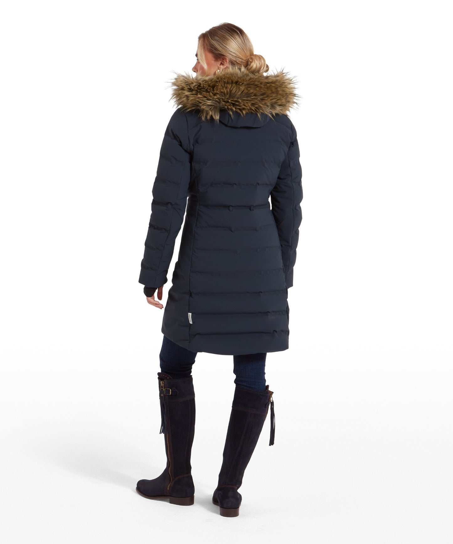 Hurlingham Waterproof Down Coat Carbon Navy