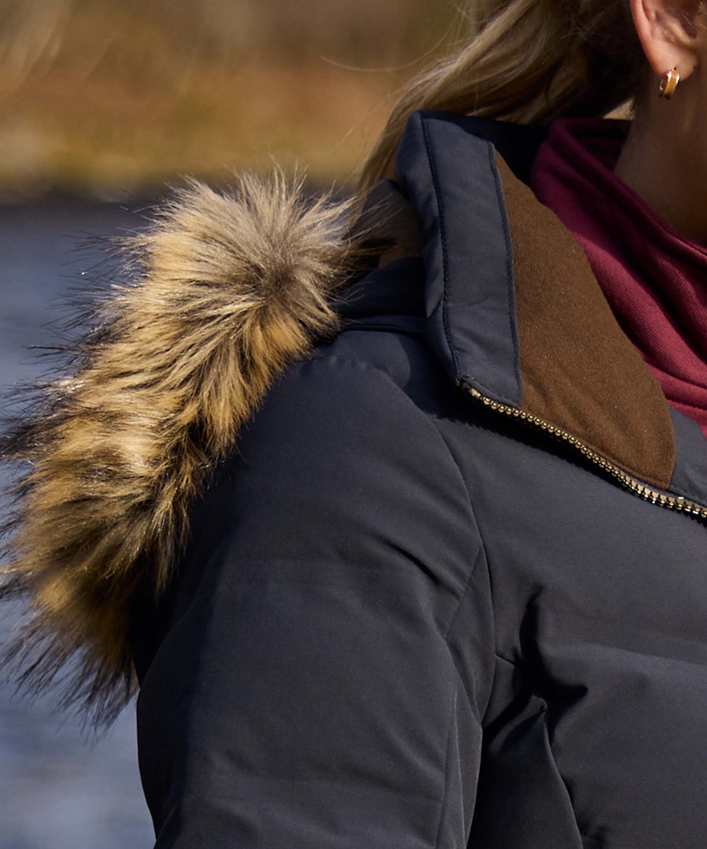 Hurlingham Waterproof Down Coat Carbon Navy