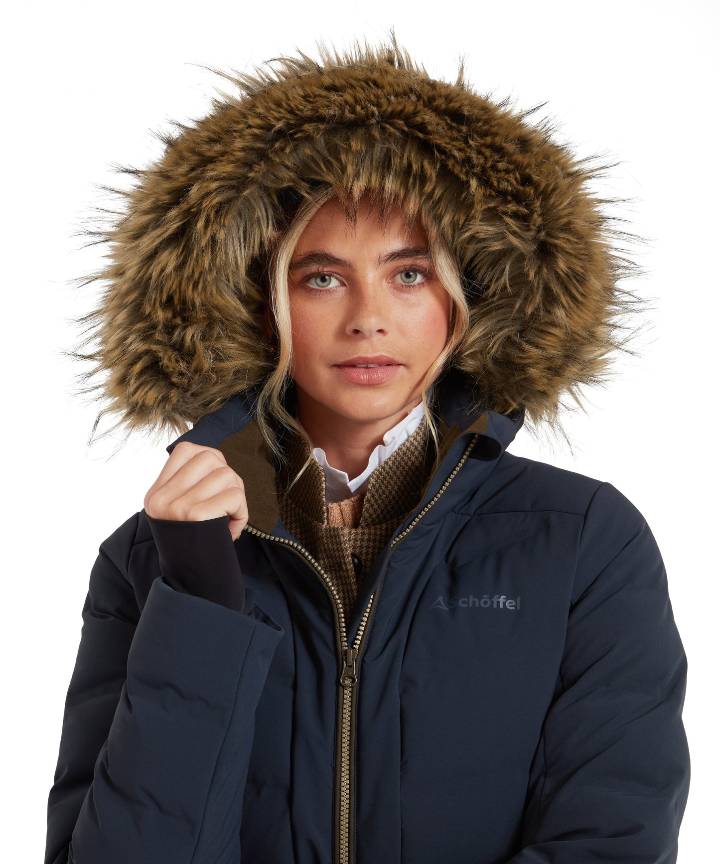 Hurlingham Waterproof Down Coat Carbon Navy