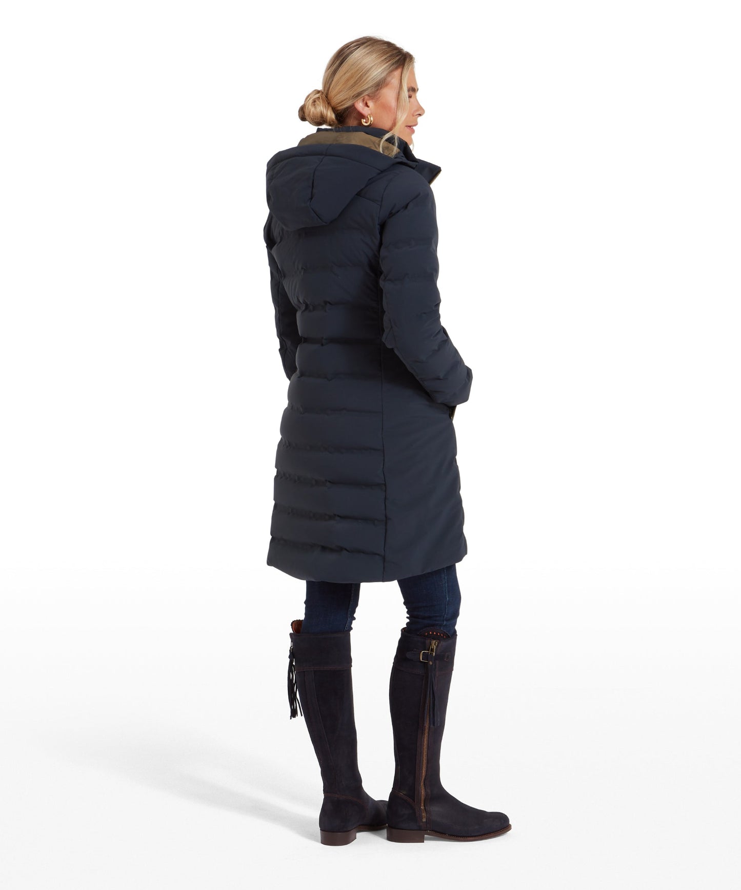 Hurlingham Waterproof Down Coat Carbon Navy