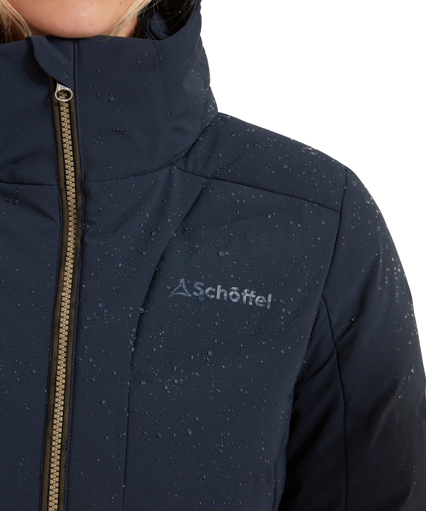 Hurlingham Waterproof Down Coat Carbon Navy