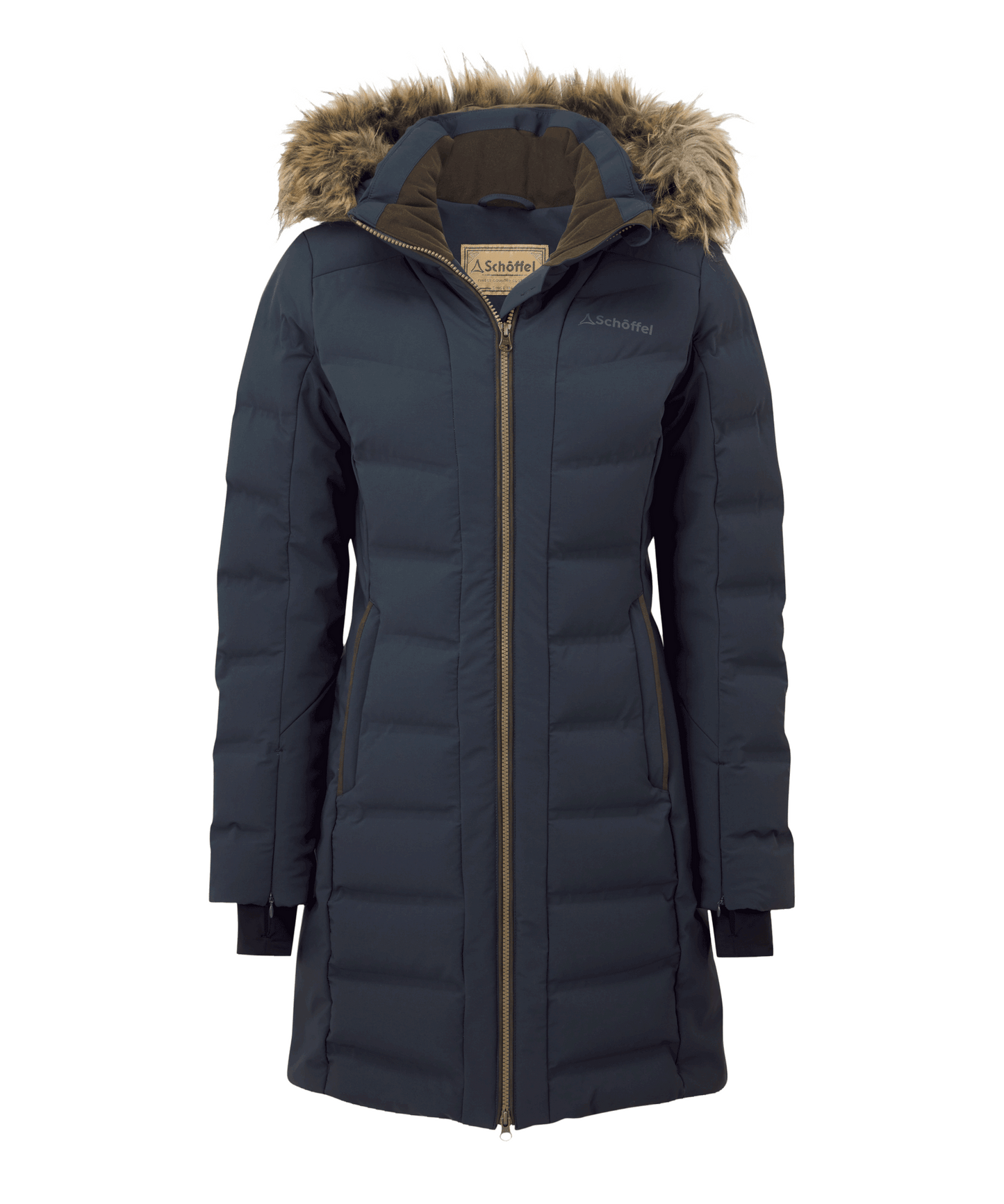 Hurlingham Waterproof Down Coat Carbon Navy