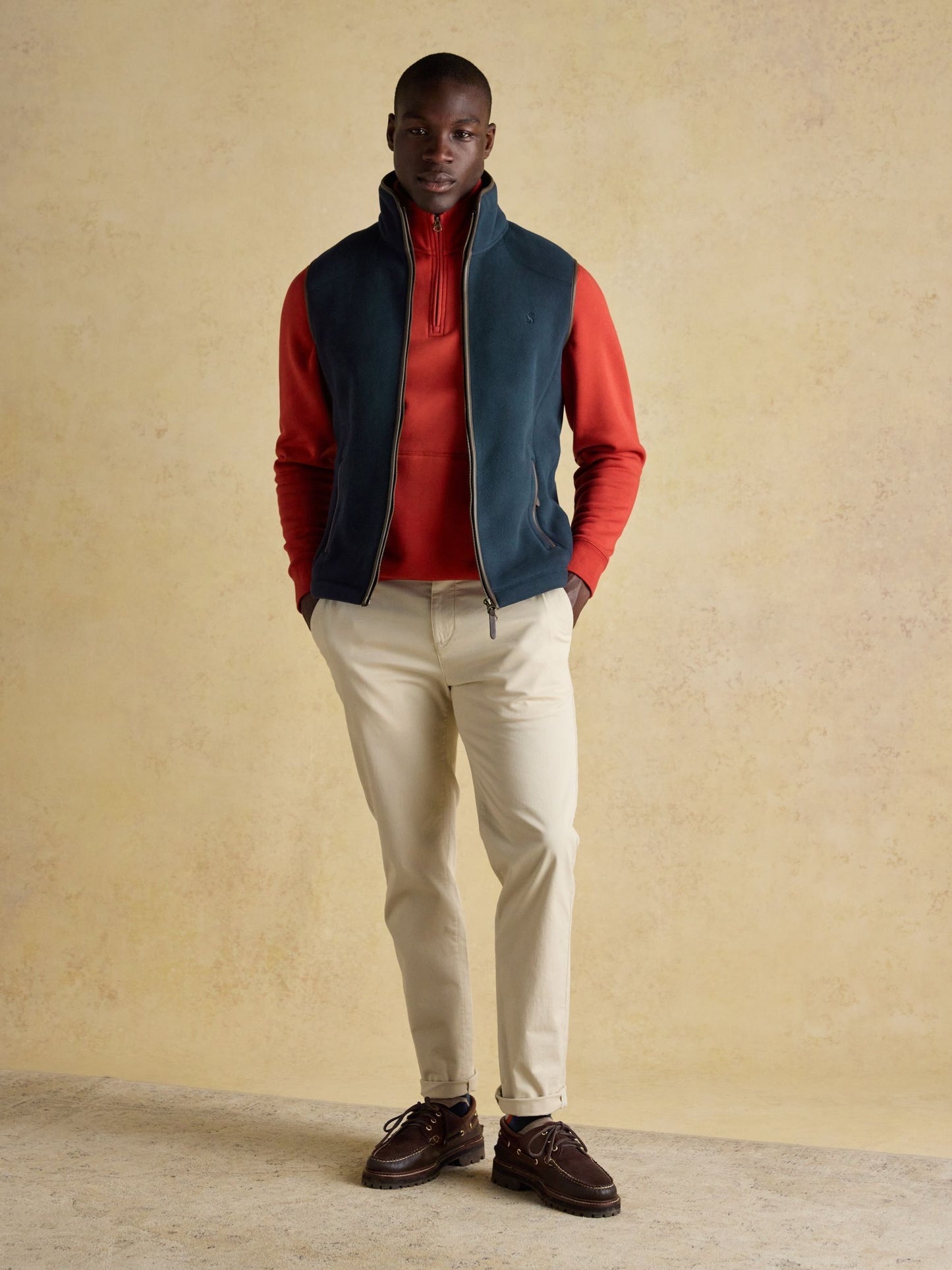 Heritage Fleece Navy Gilet