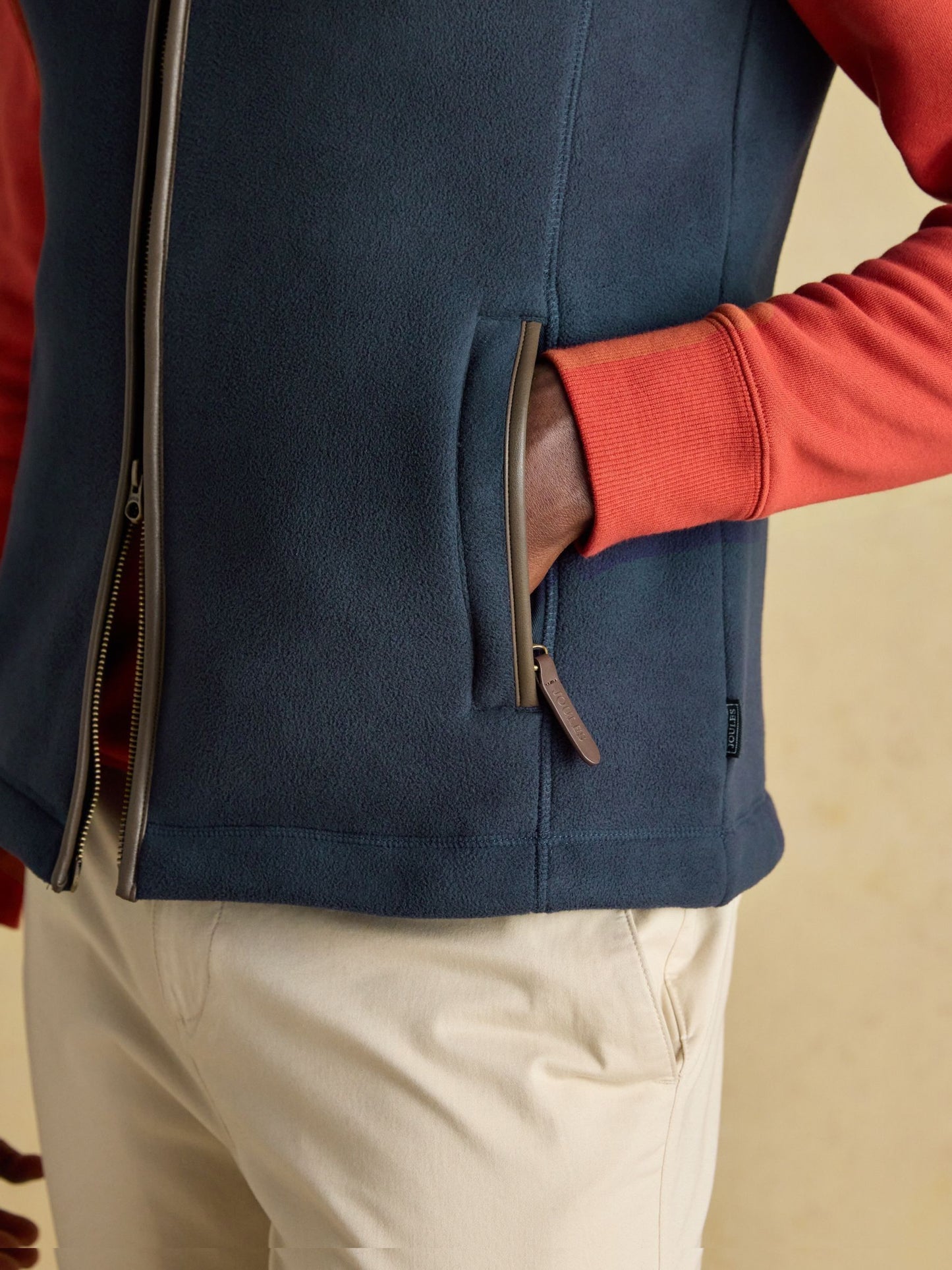Heritage Fleece Navy Gilet