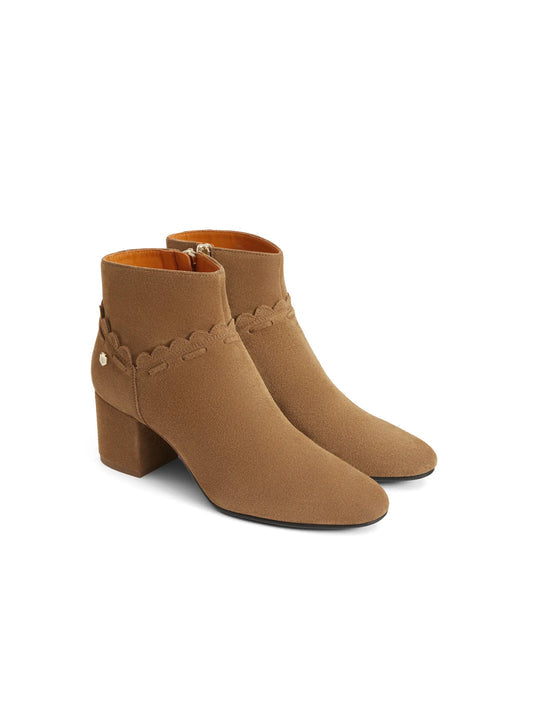 Bakewell Tan Heeled Ankle Boots