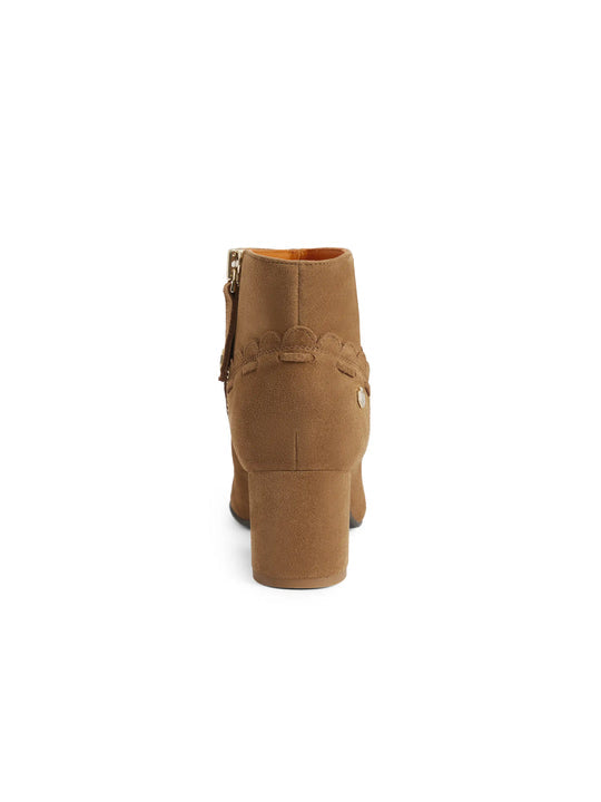 Bakewell Tan Heeled Ankle Boots