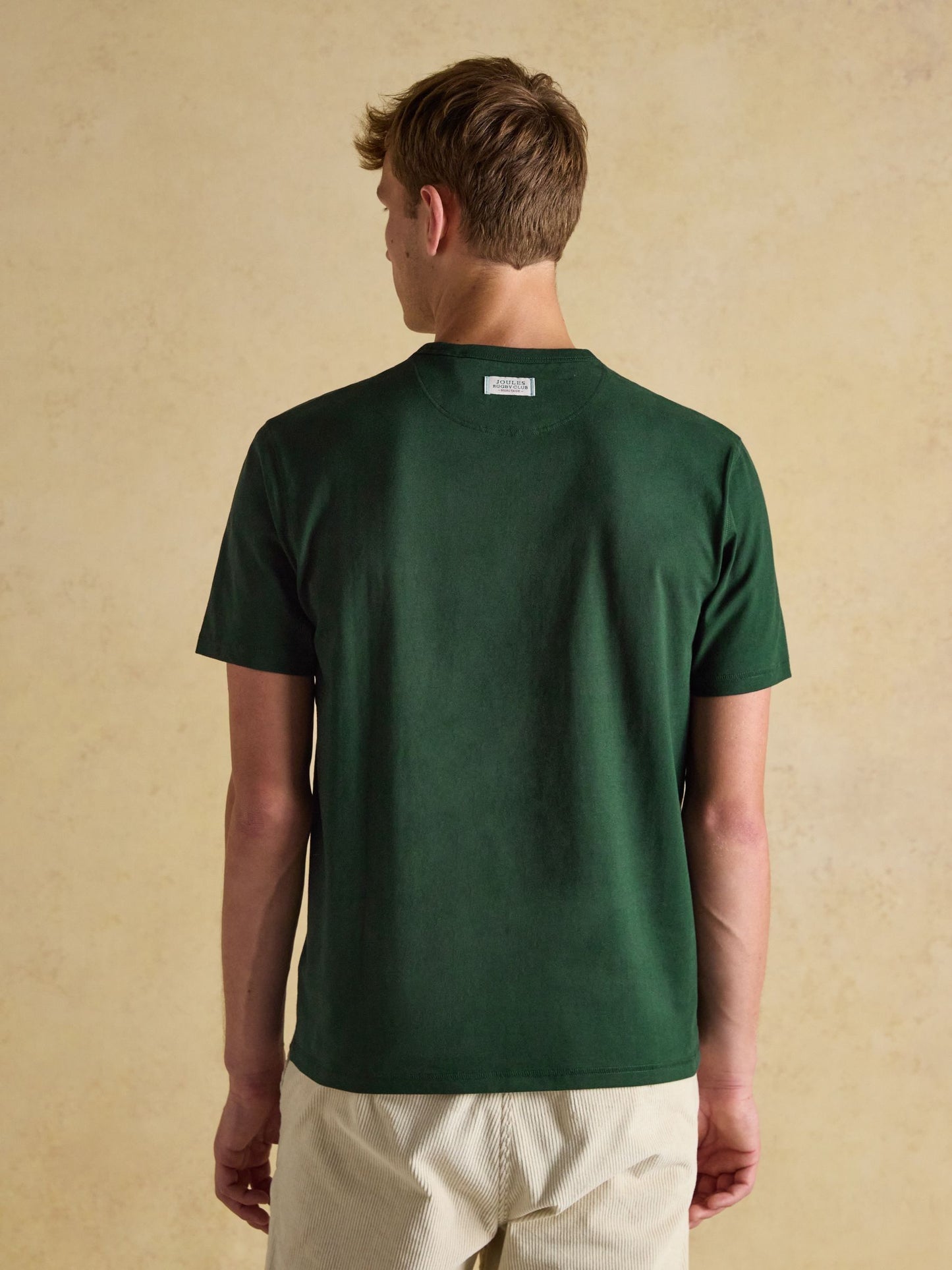 Rugby Club Green Crew Neck Cotton T-Shirt