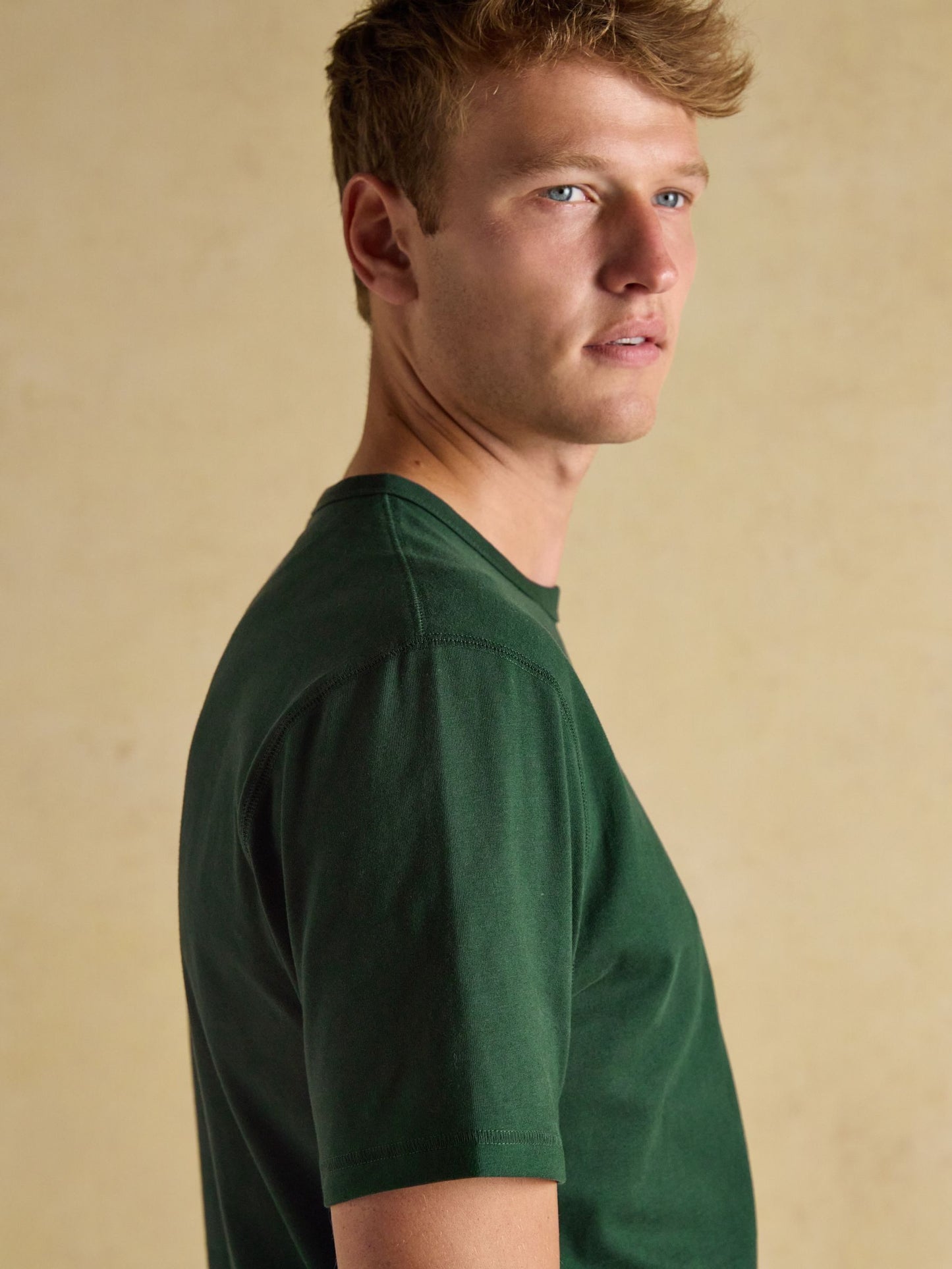 Rugby Club Green Crew Neck Cotton T-Shirt