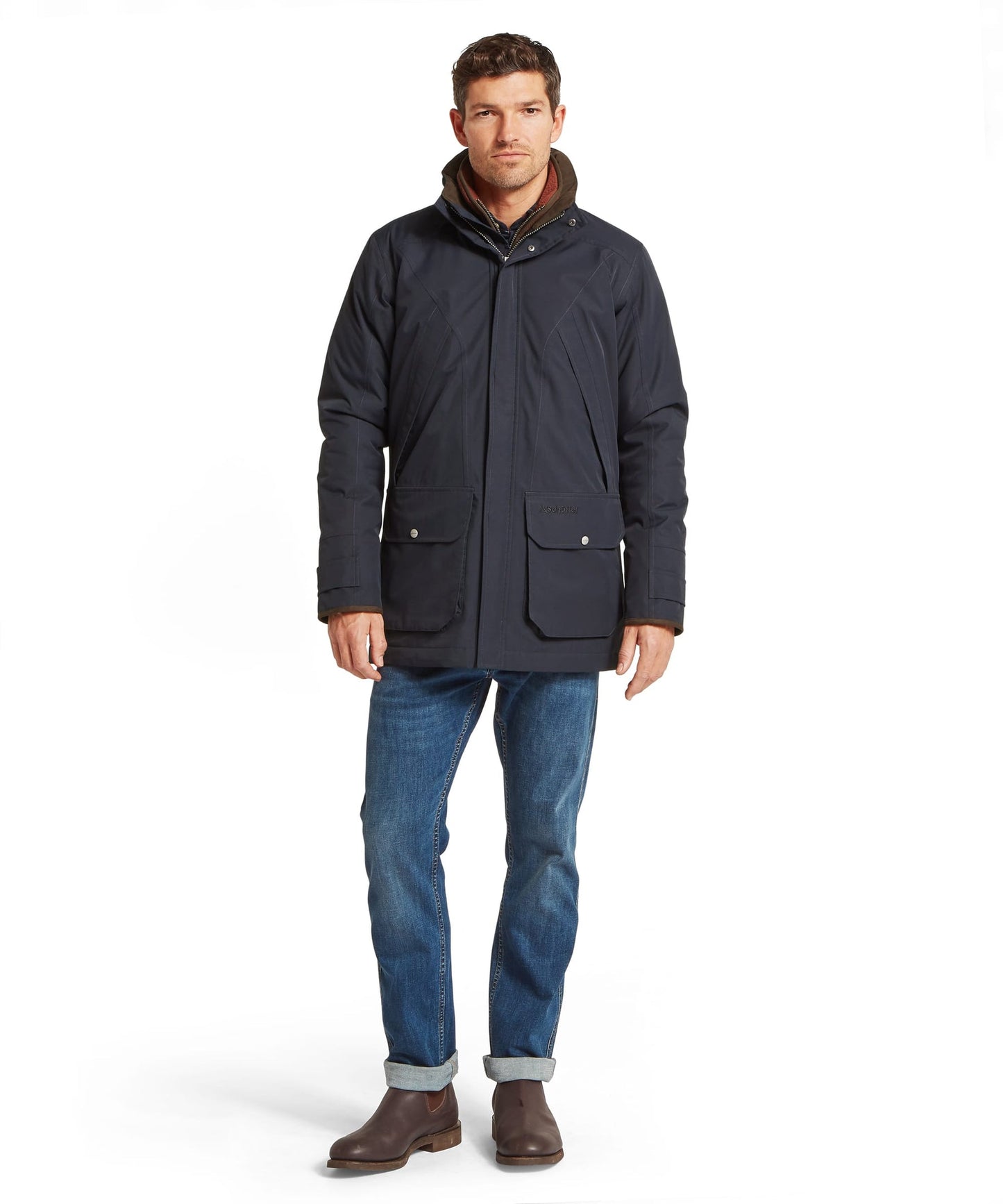 Barrow Country Coat Carbon Navy