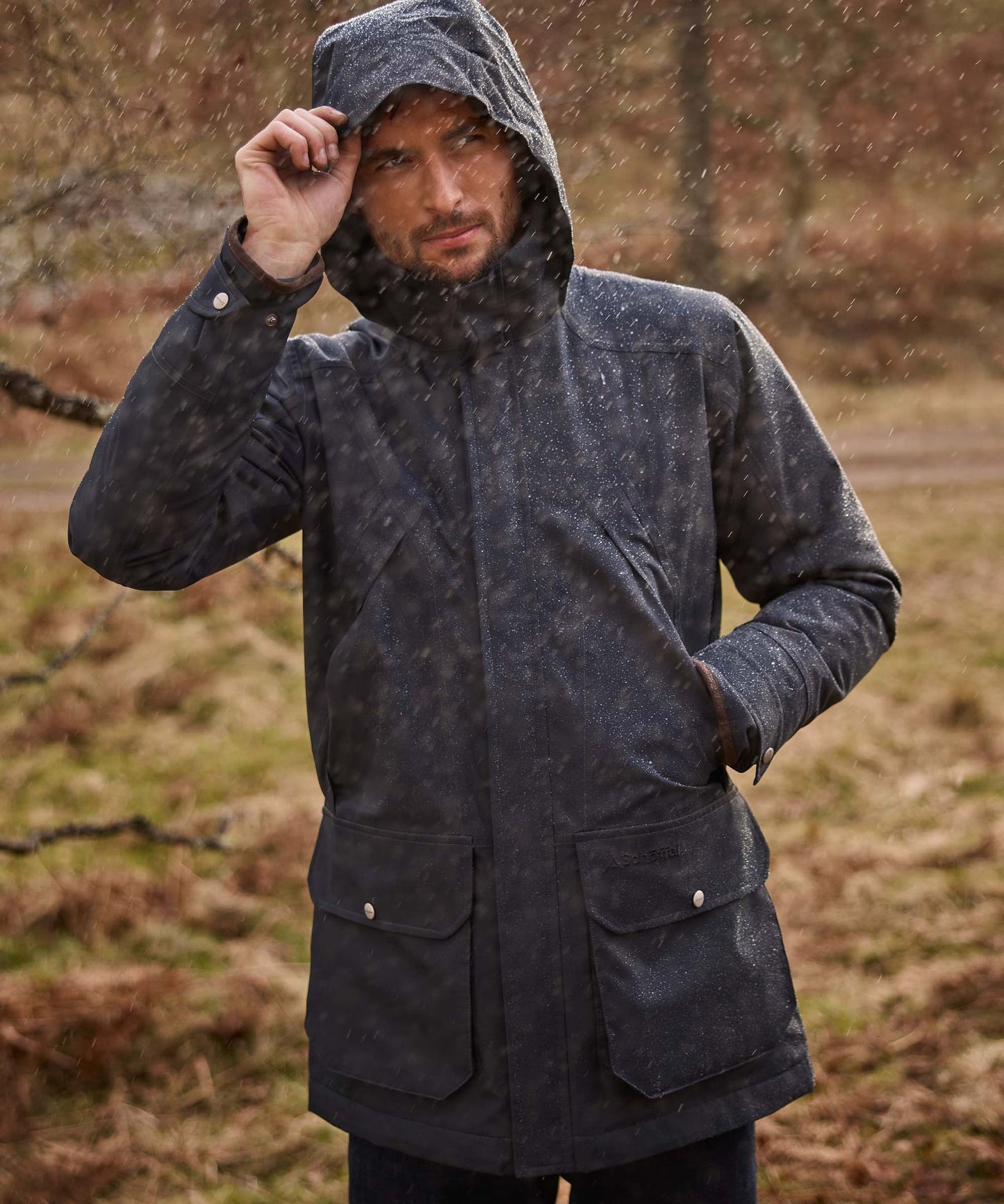 Barrow Country Coat Carbon Navy