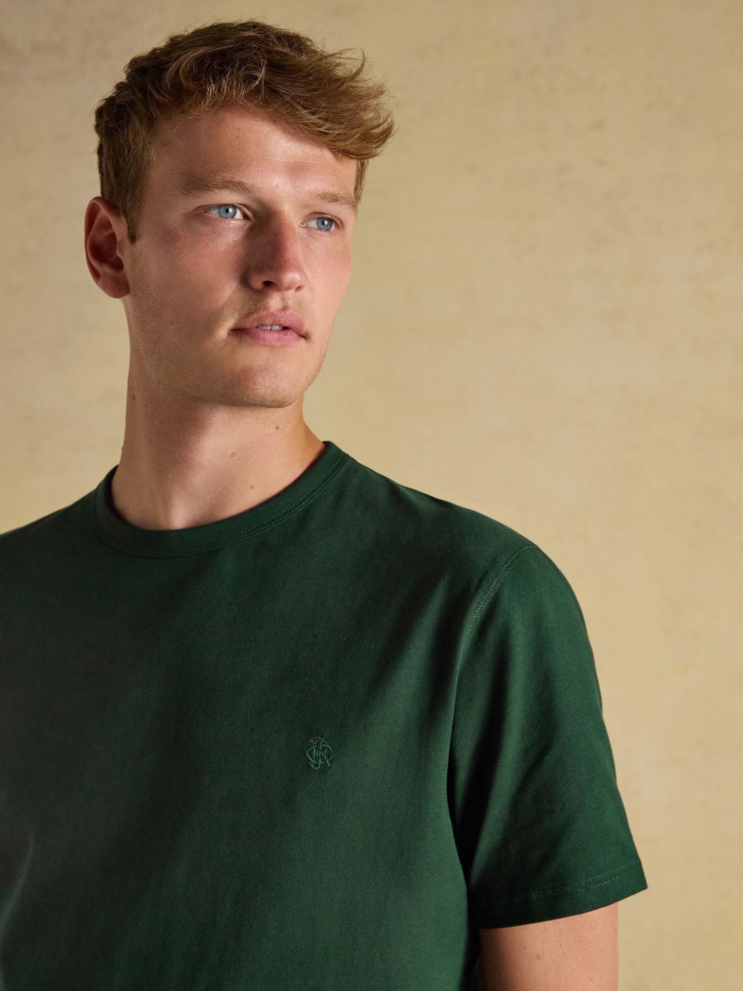 Rugby Club Green Crew Neck Cotton T-Shirt