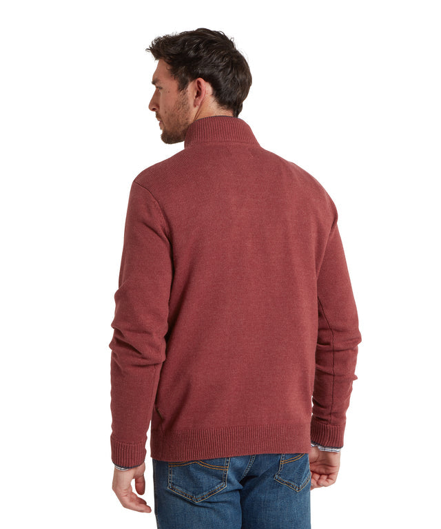 Blair Quarter Zip Jumper Redwood