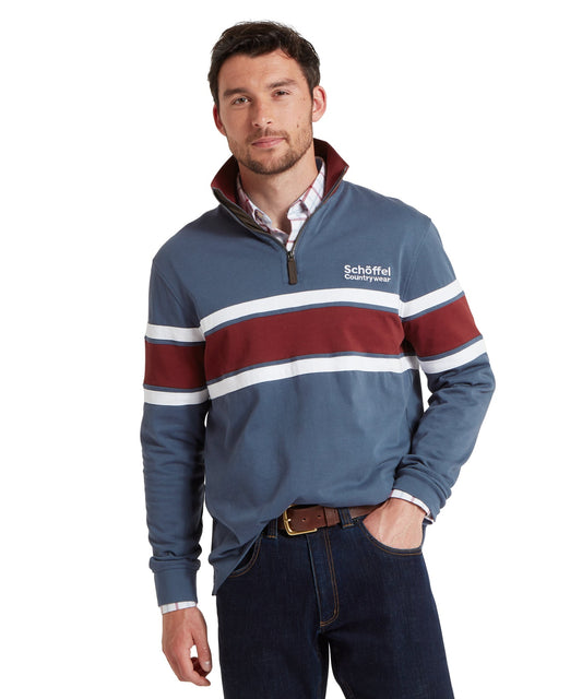 Exmouth Heritage Quarter Zip Oxford Navy