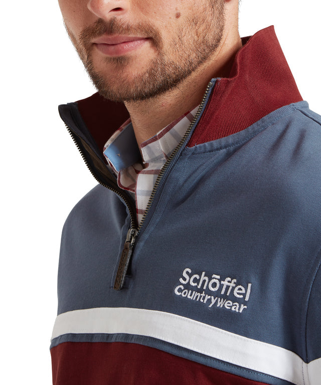 Exmouth Heritage Quarter Zip Oxford Navy