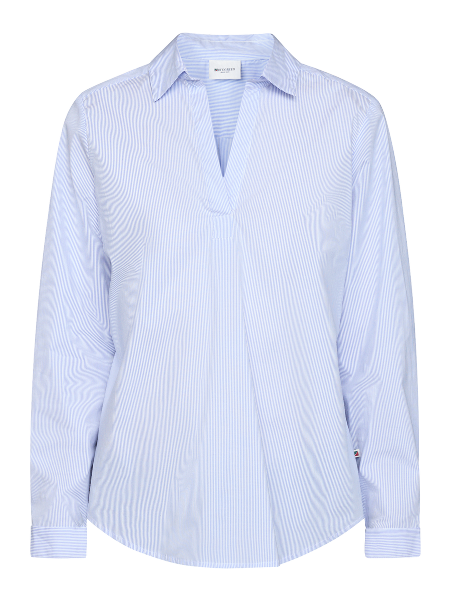 Aliah Blouse Light Blue Stripe