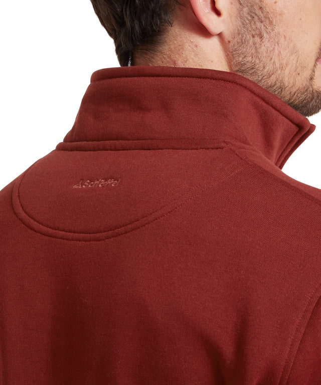 Bude Quarter Zip Sweatshirt Redwood