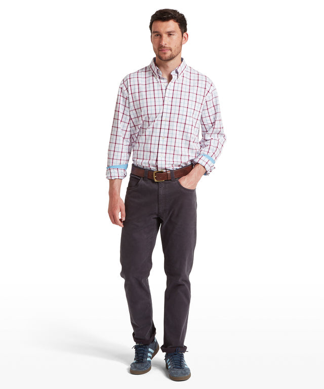 Brancaster Classic Shirt Mountain Blue Check