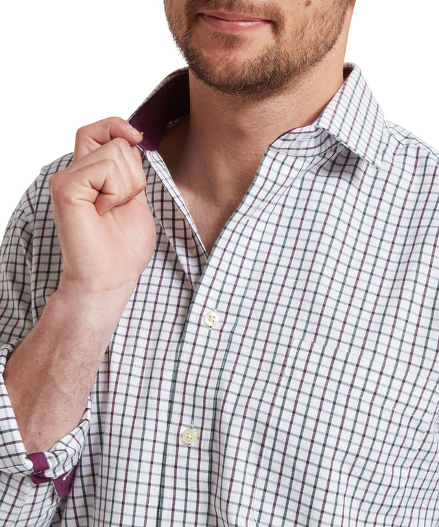 Milton Tailored Shirt Botanical Green