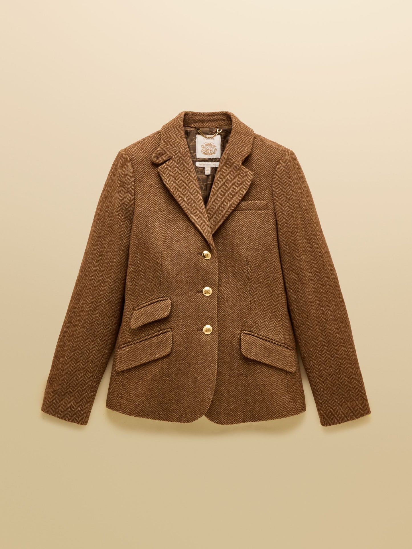 Canterly Brown Herringbone Tweed Hacking Jacket
