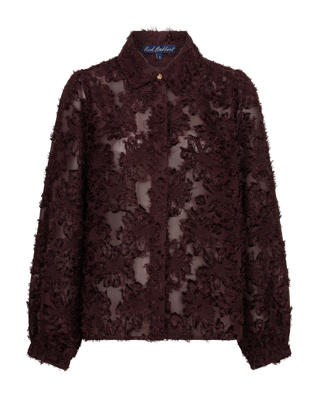 Blouse Fringes Burgandy