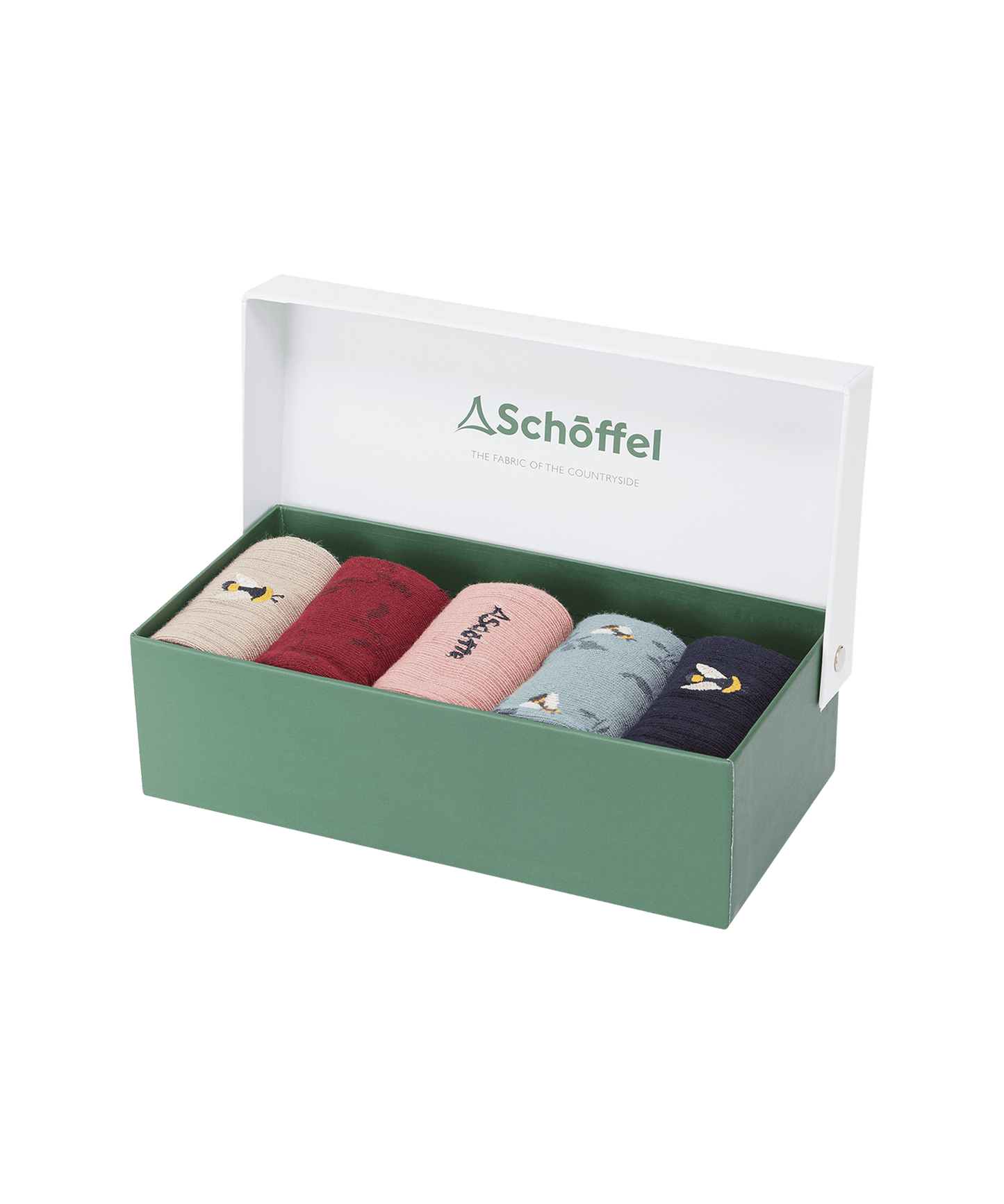 Women's Bamboo Socks (Box Of 5) - Bee Mix
