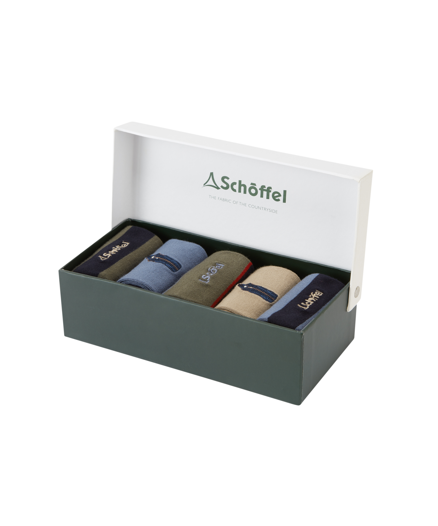 Men's Bamboo Socks (Box Of 5) - Oakham Mix