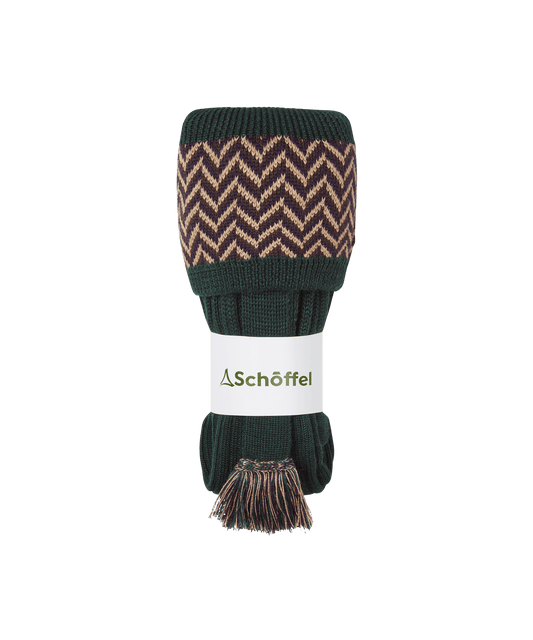 Men's Herringbone Socks - Deep Pine