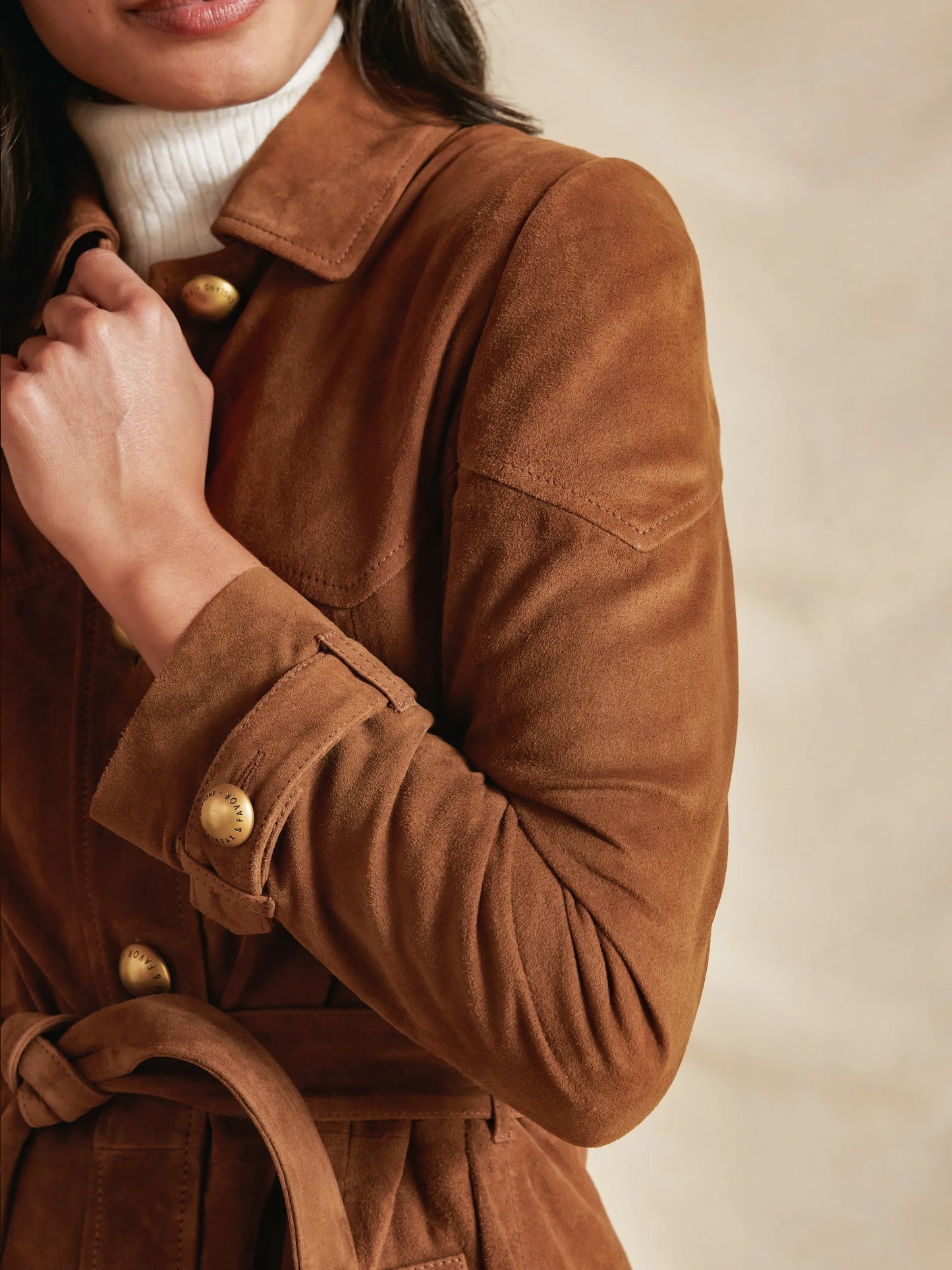 Lylla Tan Suede Coat