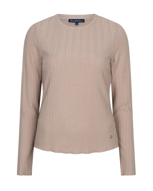 Top Fine Knit Beige