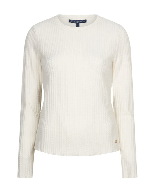 Top Fine Knit Off White/Ecru