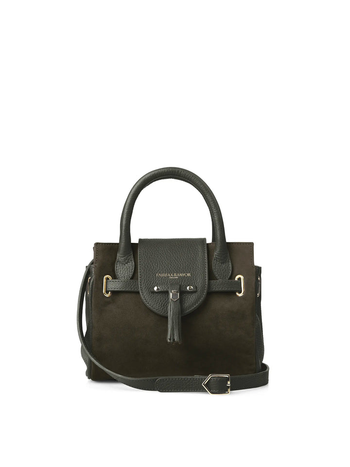 Ex-Display The Windsor Women's Mini Handbag - Moss Green Suede