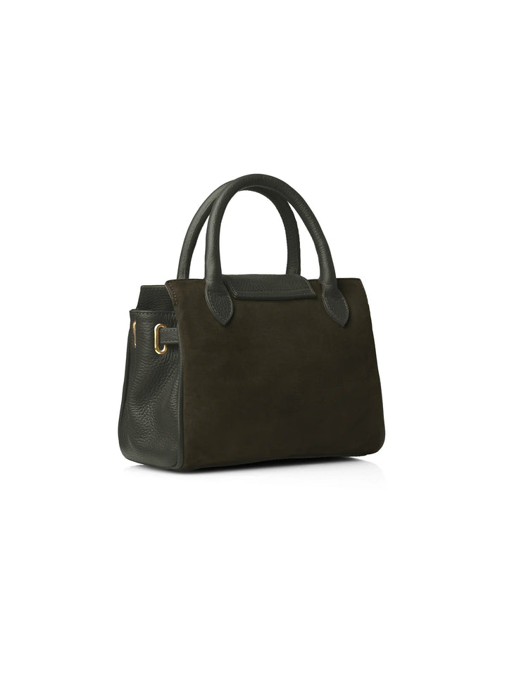 Ex-Display The Windsor Women's Mini Handbag - Moss Green Suede