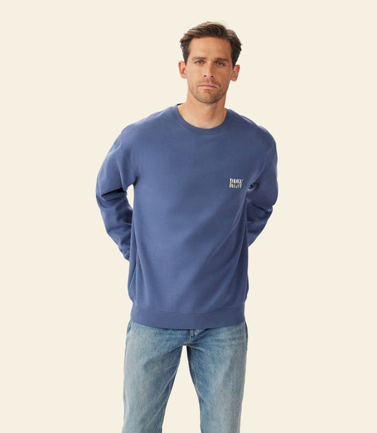 Branded Crew Sweatshirt Blue