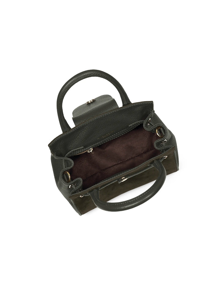 Ex-Display The Windsor Women's Mini Handbag - Moss Green Suede