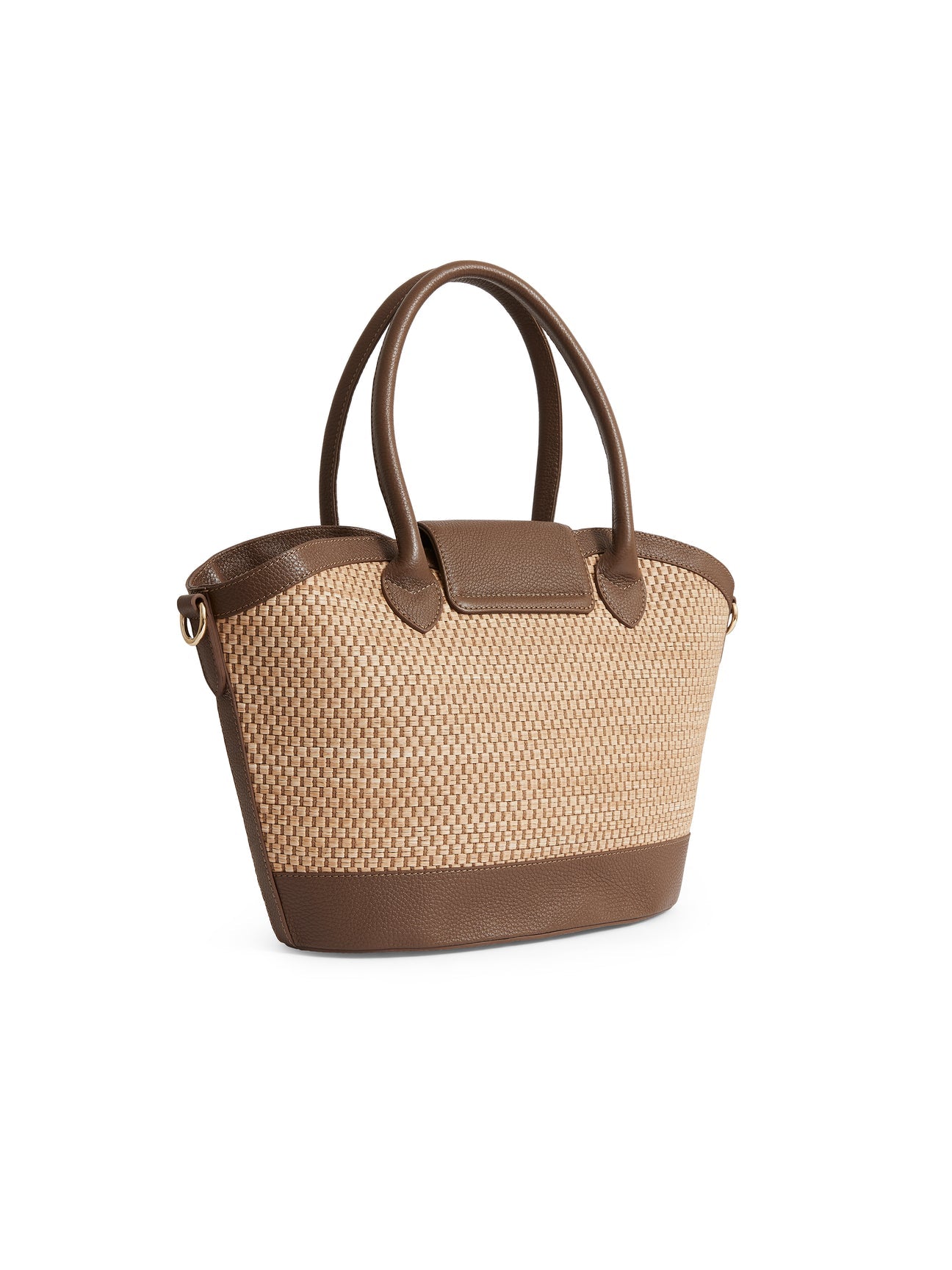 The Windsor Basket Bag -Tan Leather