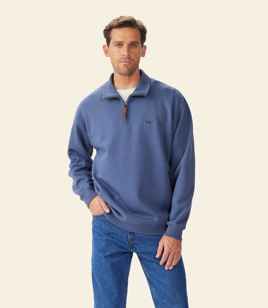 Mulyungarie 1/4 Zip Blue