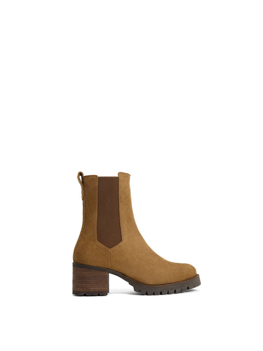 Boudica Tan Suede Ankle Boot