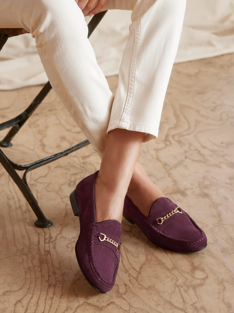 Stockists Exclusive Apsley Women’s Loafers - Elderberry Suede