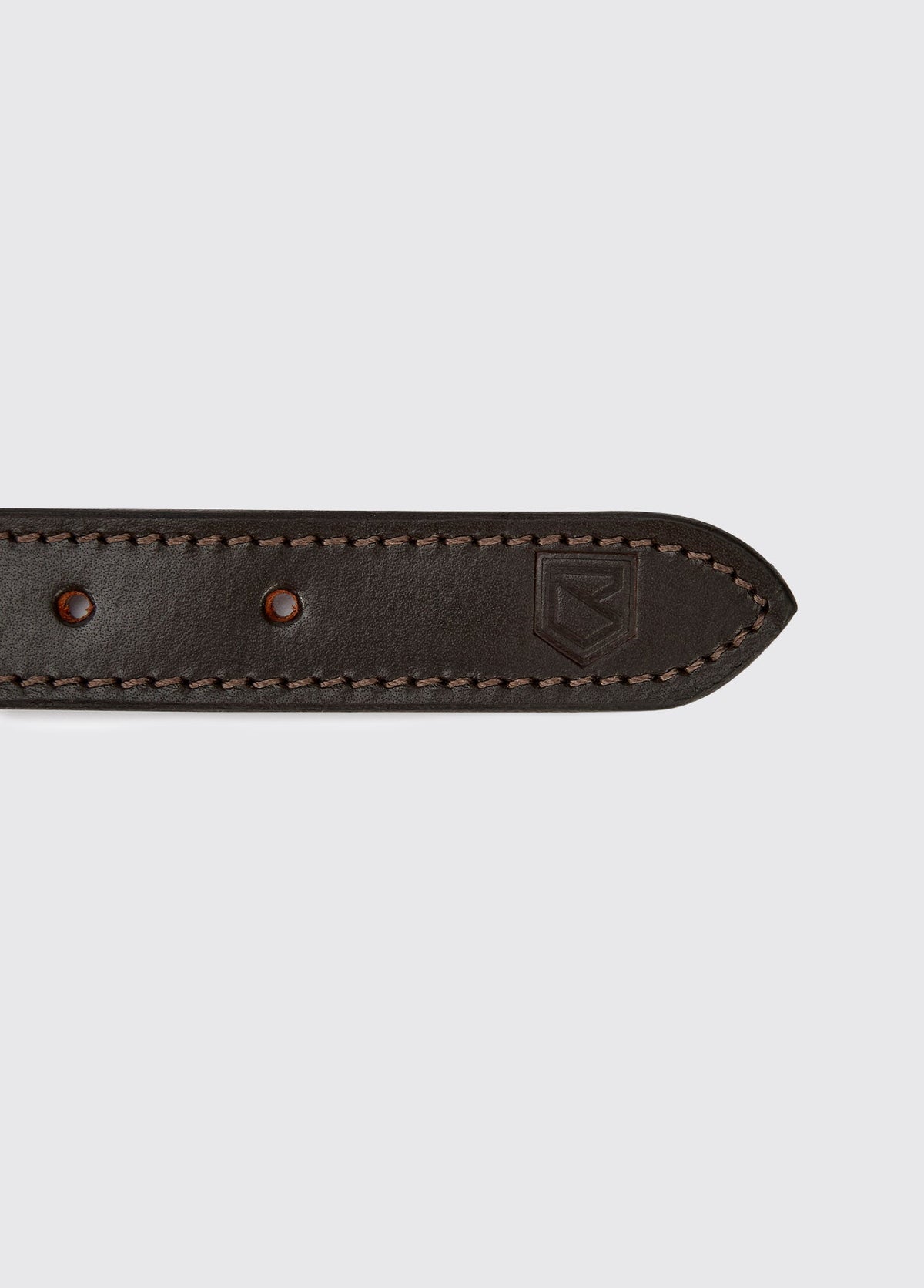 Axel Padded Leather dog collar - Mahogany