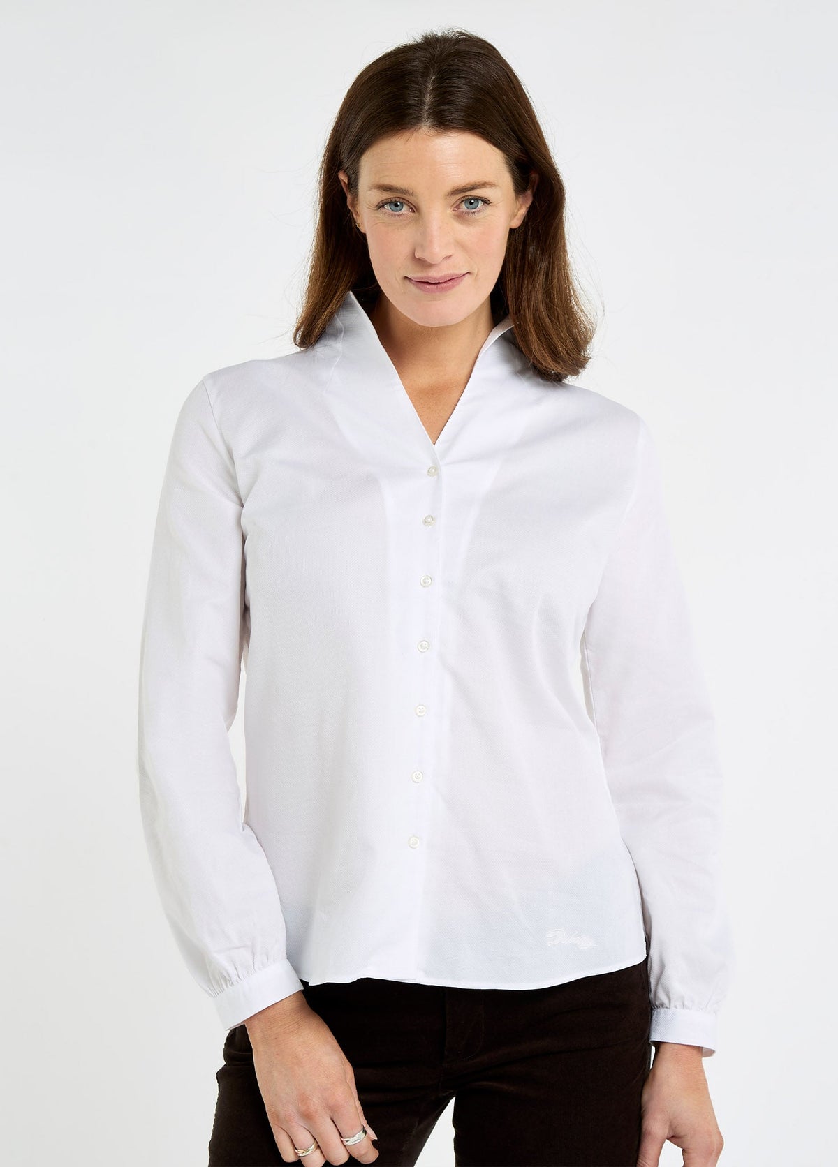 Woodsage Women’s cotton shirt - White