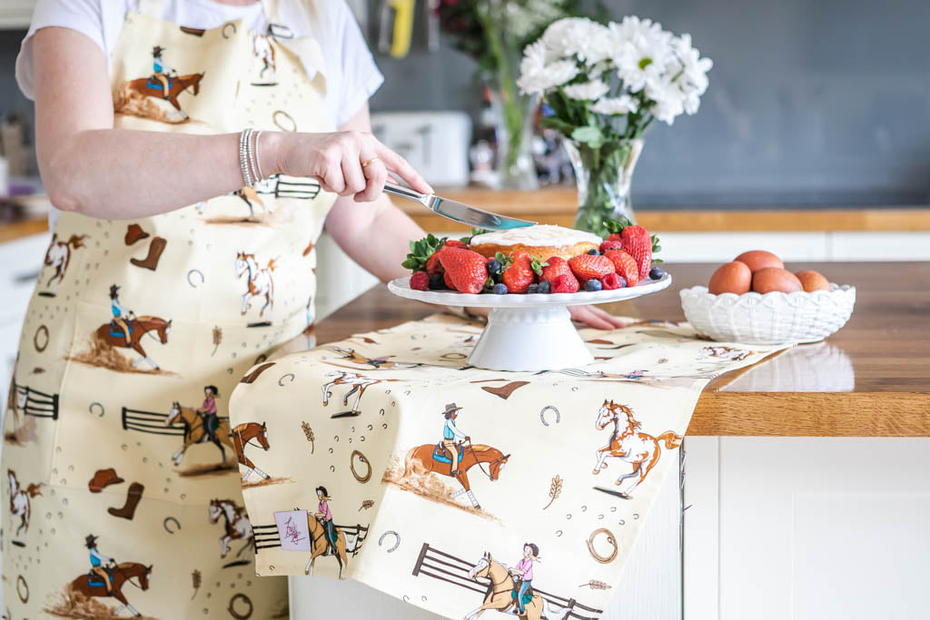 Western pattern cotton apron