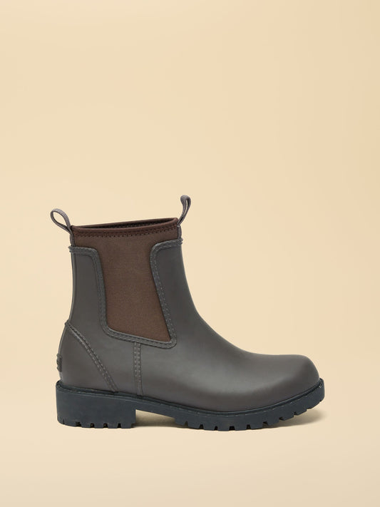 Oakfield Chocolate Brown Neoprene Lined Ankle Well