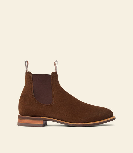 Craftsman Boot Dark Cedar Suede Leather