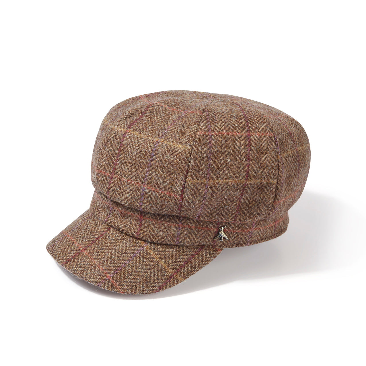 The Higham Tweed Baker Boy Chestnut