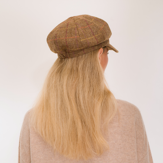The Higham Tweed Baker Boy Chestnut