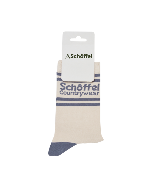 Women's Single Cotton Sock Pale Stone Retro