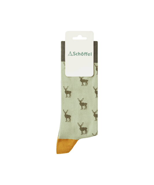 Men’s Single Cotton Socks Woodland Stag